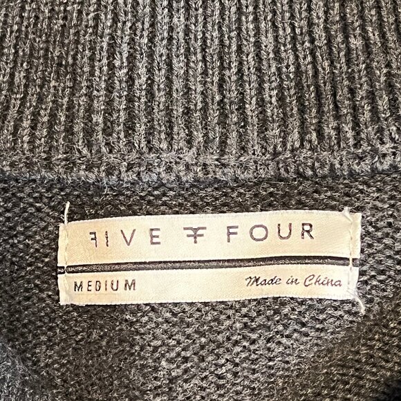 Five Four Sweater  - Dark Grey  - 100% Cotton - Picture 3 of 5